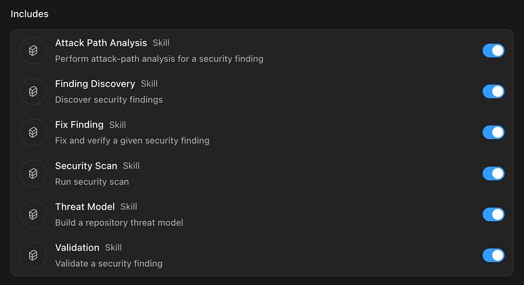 Codex Security scope settings