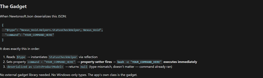 Claude — RCE gadget. Source: Author.
